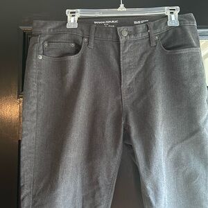 Banana republic stretch travel jean . Size 32x32. Color is dark gray. NWT
